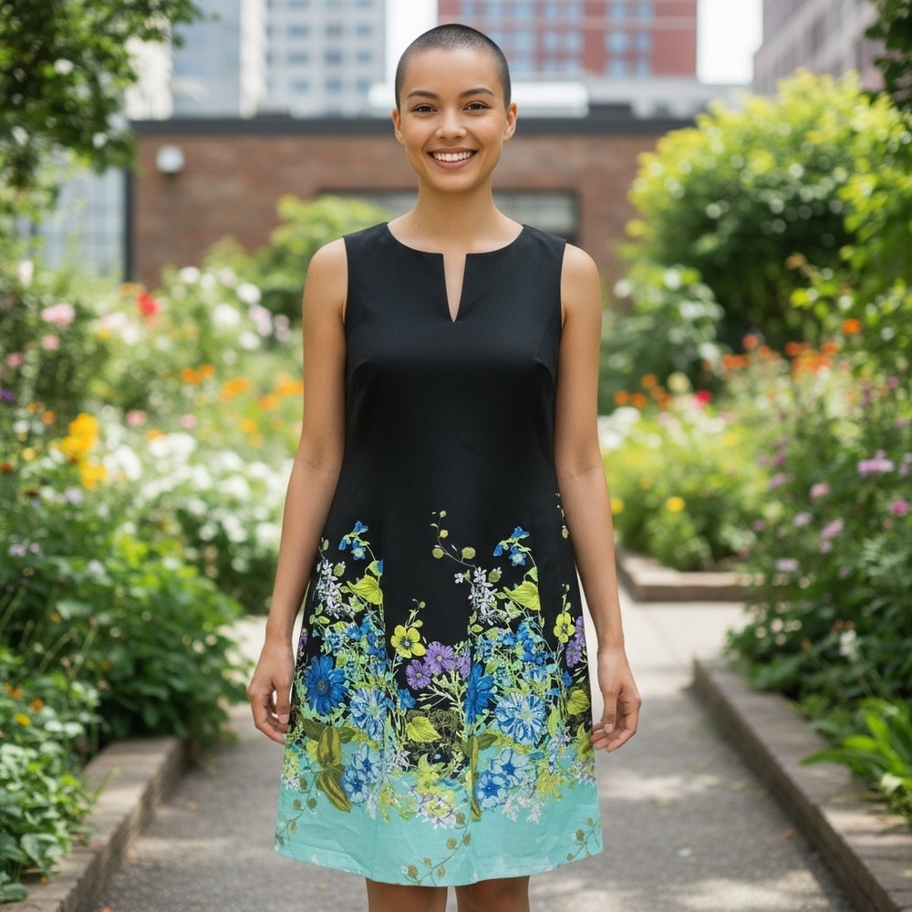 🌸 Laura Plus Size 16 Floral Fit & Flare Dress – Like New! 🌸